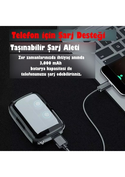 Tt Damix M10 Bluetooth Kablosuz LED Gösterge Panelli Kulak Içi Oyuncu Kulaklığı fiyatları