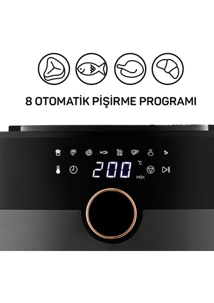 AR2074-B Airtasty Xl Airfryer 6l Sıcak Hava Fritözü - Bakır