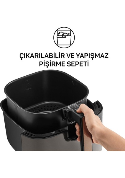 AR2074-B Airtasty Xl Airfryer 6l Sıcak Hava Fritözü - Bakır