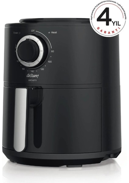 AR2062-G Airtasty Airfryer 4 Litre Sıcak Hava Fritözü - Gümüş