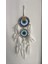 2 Halkalı Mavi Tasarımlı Beyaz Tüylü Dream Catcher Rüya Düş Kapanı 1
