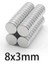 8mm x 3mm Yuvarlak Güçlü Neodyum Mıknatıs Magnet 2