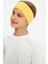 Sarı-Beyaz Kız Pamuklu Penye T-Shirt Bandana 2^li Takım -Spor Rahat Best Of Koleksiyon 3 4