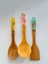 Summer Series 3 Adet El Yapımı Bambu Mutfak Seti Kaşık, Kepçe, Spatula 1