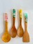 Summer Series 4 Adet El Yapımı Bambu Kaşık Seti 2 Kaşık, Kepçe, Spatula 1