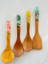 Summer Series 4 Adet El Yapımı Bambu Kaşık Seti 2 Kaşık, Kepçe, Spatula 2