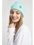 Kadın Genç Kız Aqua Mavi Şapka Bere Spor Rahat Pamuklu El Yapımı Kalitesi 5
