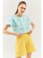 Batik Doğa Oversize Rahat %100 Pamuklu Penye Bisiklet Yaka Kısa Kol Basic Crop T-Shirt 2