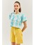Batik Doğa Oversize Rahat %100 Pamuklu Penye Bisiklet Yaka Kısa Kol Basic Crop T-Shirt 3