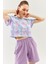 Batik Aqua Oversize Rahat %100 Pamuklu Penye Bisiklet Yaka Kısa Kol Basic Crop T-Shirt 1