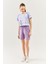 Batik Aqua Oversize Rahat %100 Pamuklu Penye Bisiklet Yaka Kısa Kol Basic Crop T-Shirt 4