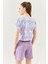 Batik Aqua Oversize Rahat %100 Pamuklu Penye Bisiklet Yaka Kısa Kol Basic Crop T-Shirt 5