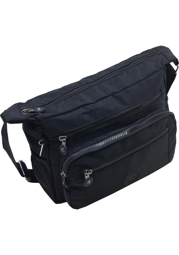 Baginn Klinkır Kadın Postacı Çanta Çok Cepli Çapraz Askılı Yağmura Dayanıklı Kumaş görsel 2