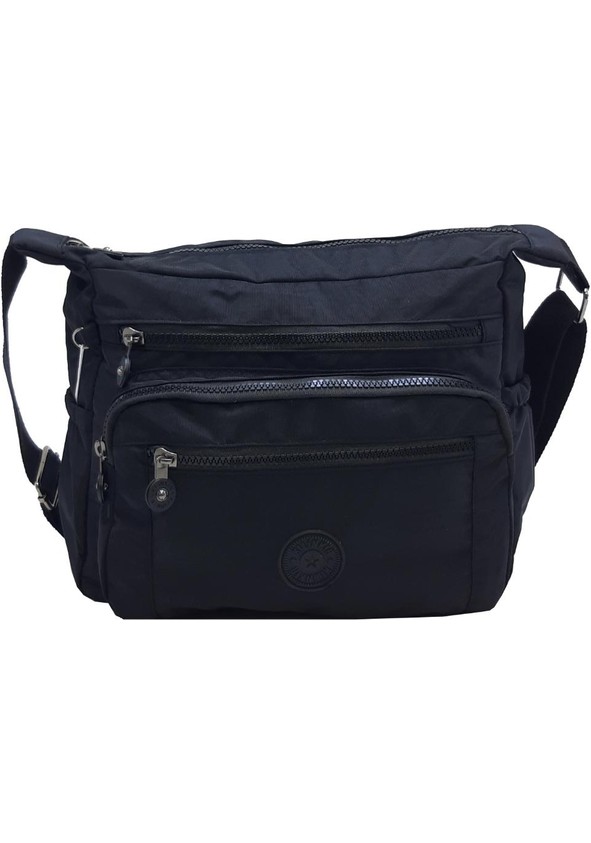 Baginn Klinkır Kadın Postacı Çanta Çok Cepli Çapraz Askılı Yağmura Dayanıklı Kumaş görsel 3