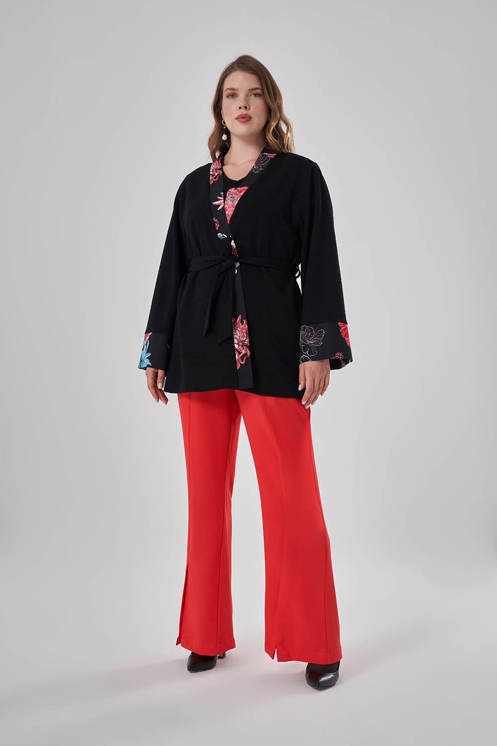 Mizalle Desen Garnili Kimono görsel 4