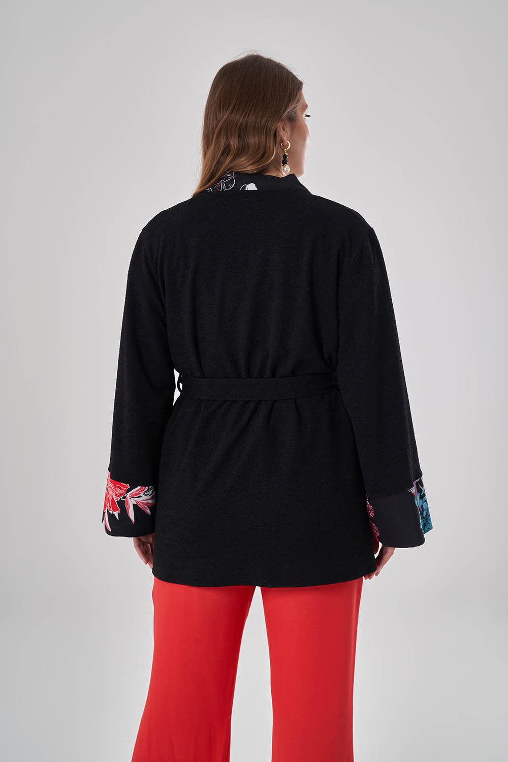 Mizalle Desen Garnili Kimono görsel 5