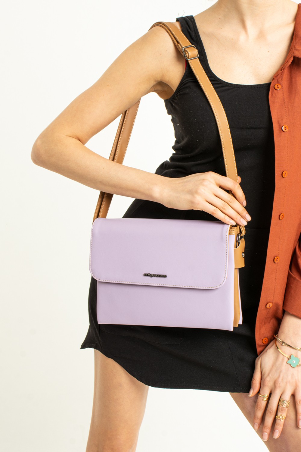 unique crane bags Kadın Siyah Çapraz, Omuz, Postacı Çantası görsel 4