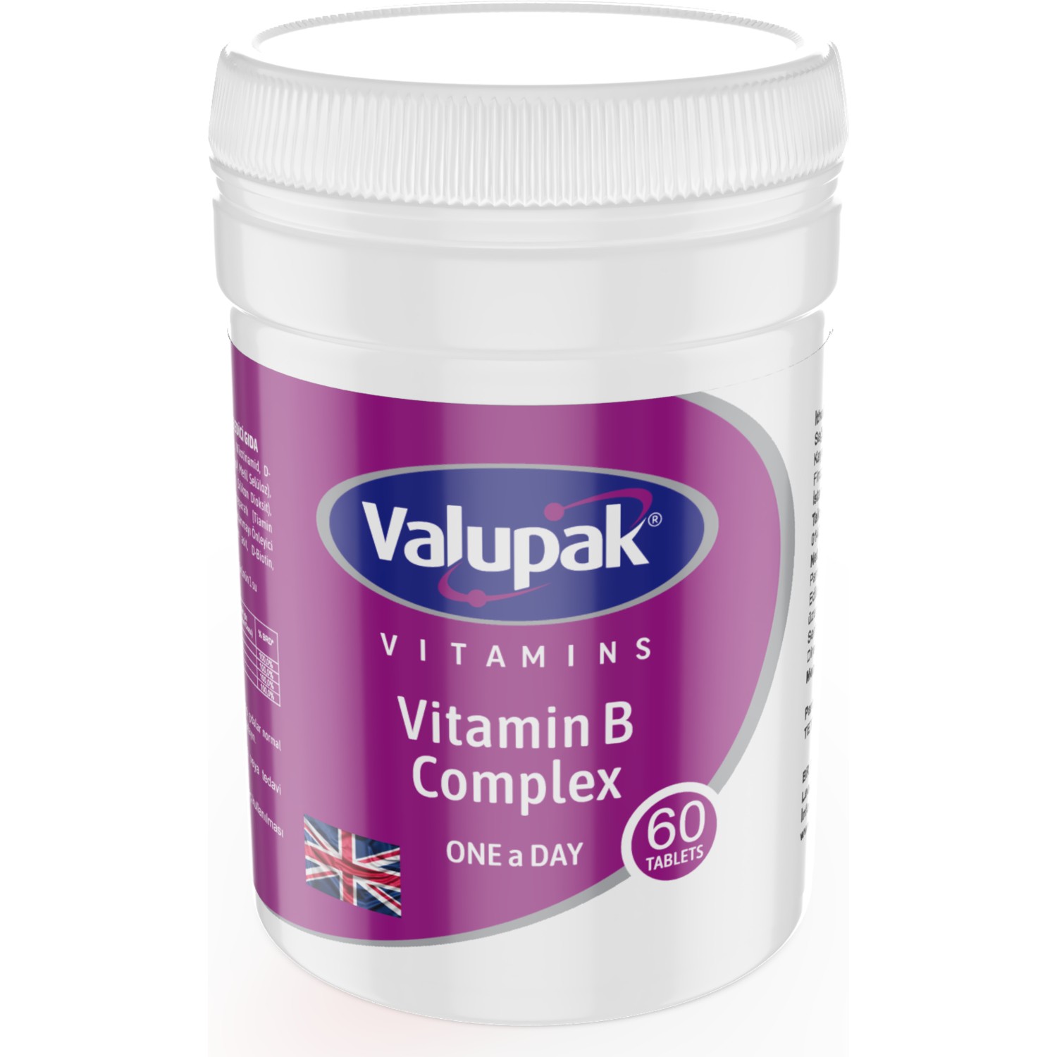 Valupak Vitamin B Kompleks 60 Tablet Fiyatı - Taksit Seçenekleri