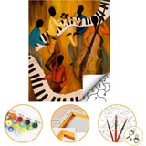 Tale Hobby Soyut Piyano - Sayılarla Boyama Seti Kasnaklı 40 x 50 cm