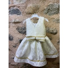 Filizzy Dantelli Beyaz Kız Çocuk Elbisesi