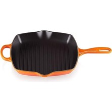 Le Creuset Signature Dökme Demir Izgara Tavası, Kare, 26 Cm, Indüksiyon Dahil Tüm Ocak Türleri Için Uygundur, 2,86 Kg, Fırın Kırmızısı