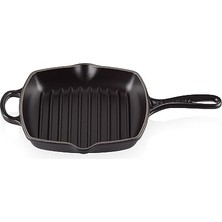 Le Creuset Signature Mangal Kızartma Tavası, Emaye Dökme Demirden Iki Çıkıntılı, Tüm Ocak ve Fırın Türleri Için, 26 Cm, Mat Siyah,