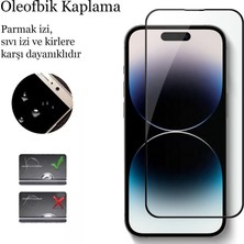 CepStok iPhone 14 Pro Kırılmaz Cam 5d Tam Kaplayan 9h Temperli Ekran Koruyucu