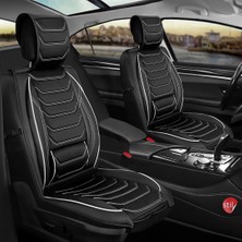 Fresh Start Bmw 3 Serisi 325 Uyumlu Lüx Deri Oto Koltuk Kılıfı Ön Arka Takım Antalya Serisi Siyah Beyaz