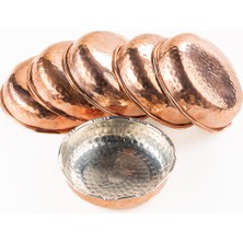 Dmt Copper Home Dmt Copper Gaziantep Dövme Bakır Çerezlik Seti Kahvaltılık Kuruyemiş Reçel 6 'li SET(10CM x 3cm)