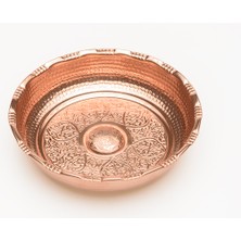 Dmt Copper Home Gaziantep Bakırdan Otantik Hamam Tası Çap:18 cm 0,9 mm Kalınlık