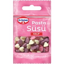 Dr. Oetker Dekor Serisi Pasta Süsü Kelebek, Kalp, Gümüş Inci, Yıldız (4 x 10 Gram)