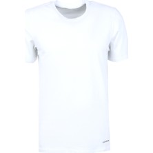 Blackspade Yuvarlak Yaka Düz Beyaz Erkek T-Shirt 9638