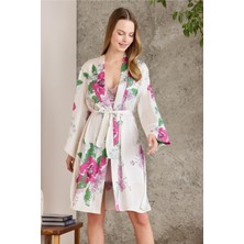 Pierre Cardin Saten Emprime Gecelik & Sabahlık Takım - 2415
