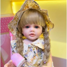 Simülasyon Bebek 55CM Tam Tutkal Yıkanabilir Kız Yeniden Doğmuş Bebek (Yurt Dışından)