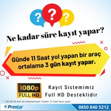 Prostar Tır ve Kamyonlar Için 4 Kameralı Kayıtlı 7 Inç Ekranlı Ka