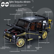 Maskot 1:32 Mercedes-Benz G63 Sesli ve Hafif Geri Çekme Işlevli Altı Kapılı Alaşım Araba Modeli (Yurt Dışından)