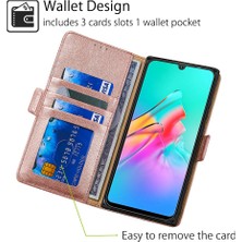 Seniee Kart Yuvalı Samsung Galaxy Note 10 Lite Deri Telefon Kılıfı Için Telefon Kılıfı (Yurt Dışından)