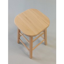 Özer Aldoğan Ahşap Bar Taburesi Ham 60CM (35CMX35CM)