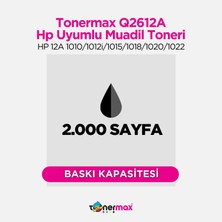 tonermax Hp Q2612A Muadil Toner / Hp Laserjet 1020 Muadil Toner