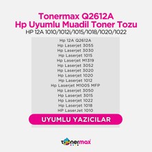 tonermax Hp Q2612A Muadil Toner / Hp Laserjet 1020 Muadil Toner