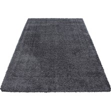 Invictus Supersoft Shaggy Halı 5 cm Hav Yüksekliği Düz Gri Rengi Makine Dokuma Halı