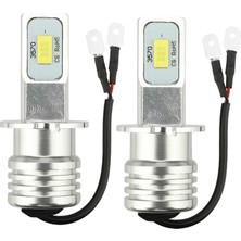 Sagrado 2x H3 Süper Parlak -Led Far Kiti 100W 10000LM Sis Drl Ampuller 6000K Beyaz (Yurt Dışından)