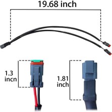 Sagrado Kurşun 2 In1 Deutsch Çift Çıkış Dt Dtm Dişi Konnektör Soket Adaptörleri LED Sis Farı LED Pod Işıkları LED Işık Çubuğu (Yurt Dışından)