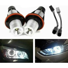 Sagrado Çift 8000K Beyaz LED Melek Göz Işaretleyici Halo Ampuller Lambalar-Bmw E39 E53 E60 E63 E64 E66 E87 5 6 7X3X5 (Yurt Dışından)