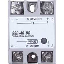 Sagrado Tek Fazlı Solid State Röle Dc-Dc SSR-40DD 40A DC3-32V DC5-60V Beyaz+Gümüş (Yurt Dışından)