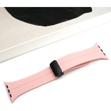 Ally Apple Watch 7-8 41MM 6-5-4 40MM Manyetik Uçlu Silikon Kayış Kordon 3-2-1 38MM