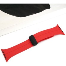 Ally Apple Watch 7-8 41MM 6-5-4 40MM Manyetik Uçlu Silikon Kayış Kordon 3-2-1 38MM