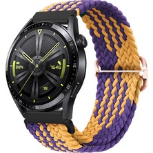 Ally 20MM Gear S2, R600 Watch S4 42MM, Huawei Watch Gt, 20MM Japon Tokalı Elastik Kayış Kordon