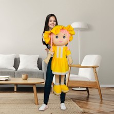 Mira Peluş Bez Bebek 100CM Sarı