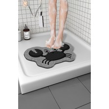 Paspas Yap Yengeçli Banyo Paspası Kaymaz Taban Su Emici Paspas Islak Zemin Hijyenik Paspas 40X60
